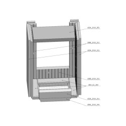 Šamotová komora komplet KV DYNAMIC B 2G 35. 46. 01   
